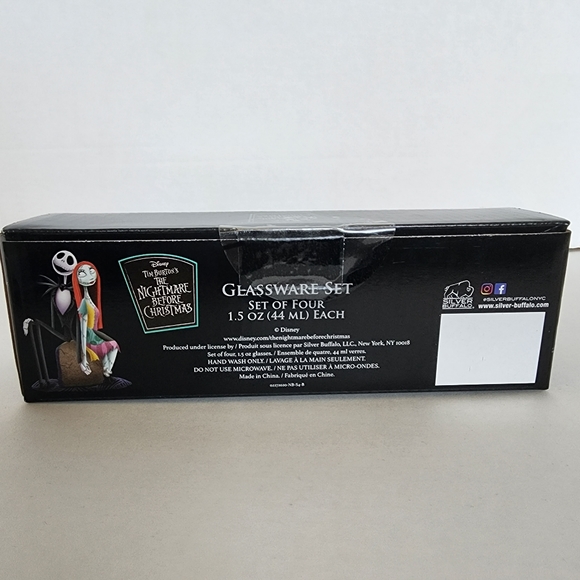 DISNEY THE NIGHTMARE BEFORE CHRISTMAS 1.5oz Glassware Set 4 Shot Glasses - Picture 6 of 7